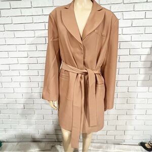 Asos Women’s Dark Neutral Tie Wrap Blazer